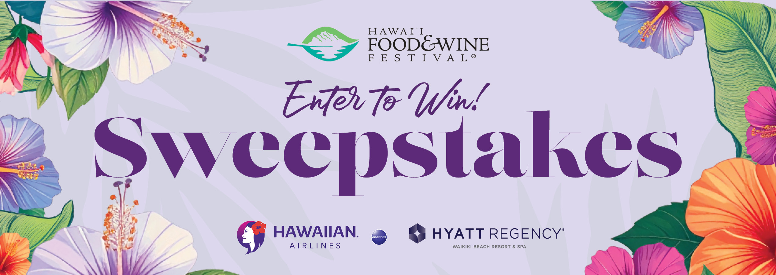 Enter to Win! Sweepstakes, Hawaiian Airlines, Hawaii Food & Wine Festival and Outrigger Resorts and Hotels